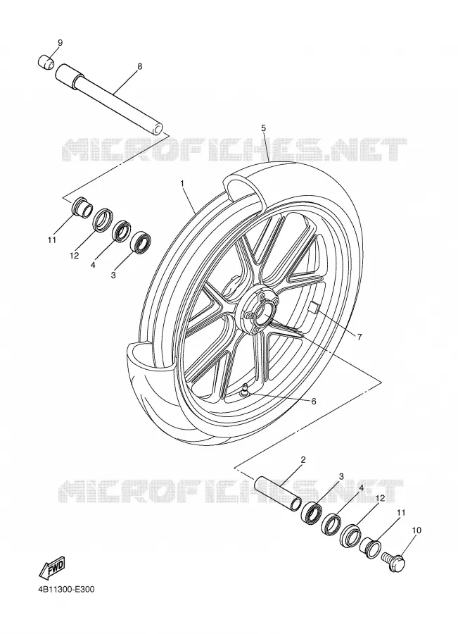 ROUE AVANT Yamaha MOTO 1000 2006 R1  YZF-R1S
