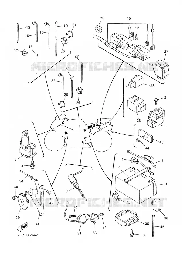 PARTIE ELECTRIQUE 2 Yamaha MOTO 750 1999 R7  YZF-R7