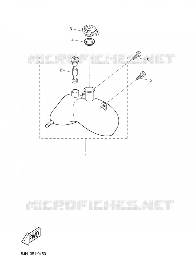 RESERVOIR D'HUILE Yamaha SCOOTER 50 2004 SLIDER  EW50N
