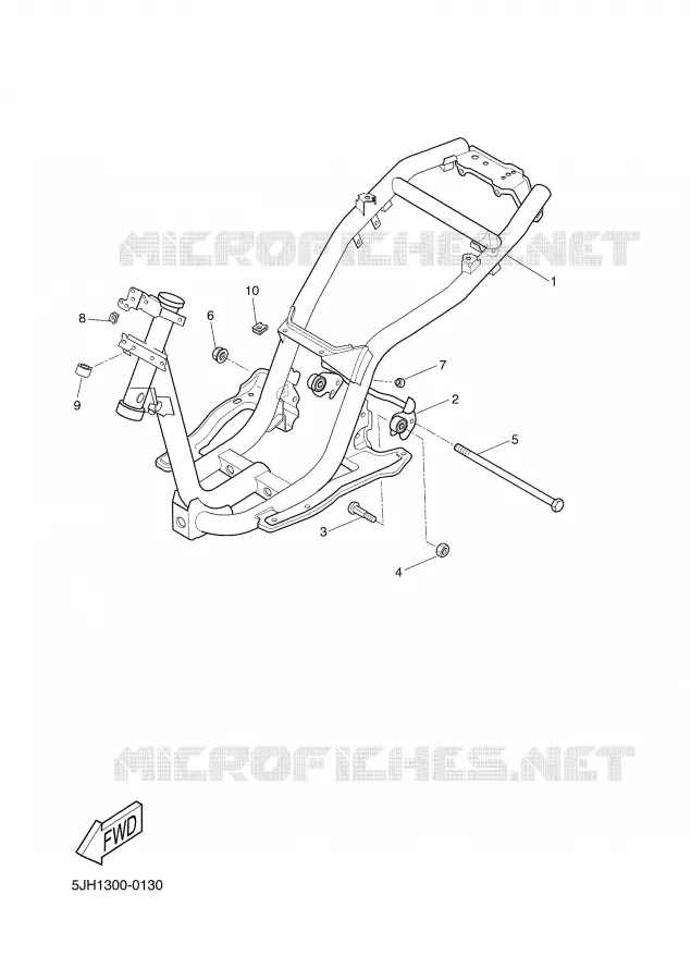 CADRE Yamaha SCOOTER 50 2004 SLIDER  EW50N