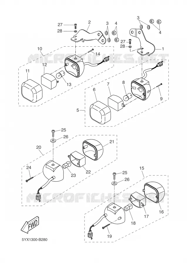 CLIGNOTANT Yamaha SCOOTER 50 2006 SLIDER  EW50N
