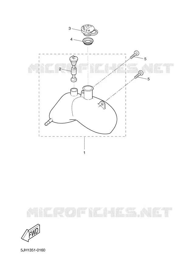 RESERVOIR D'HUILE Yamaha SCOOTER 50 2007 SLIDER  EW50N