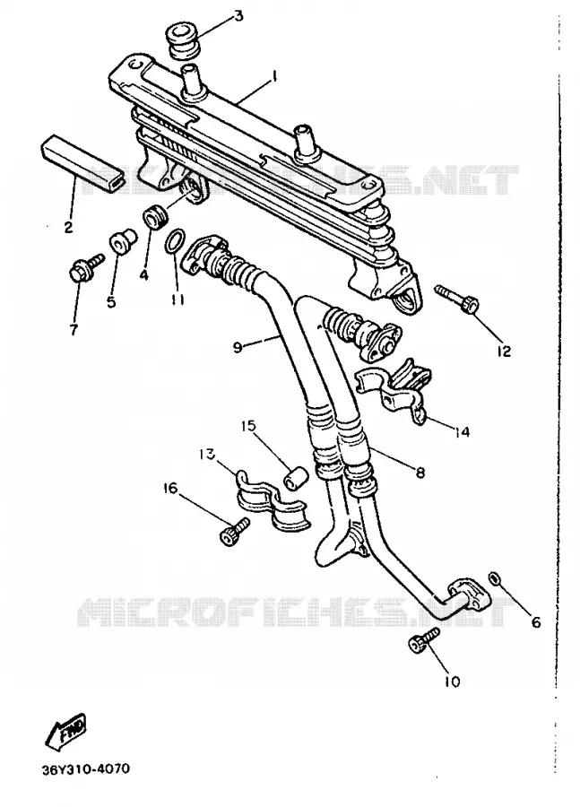 RADIATEUR D'HUILE / ECHANGEUR Yamaha MOTO 1200 1987 FJ  FJ1200