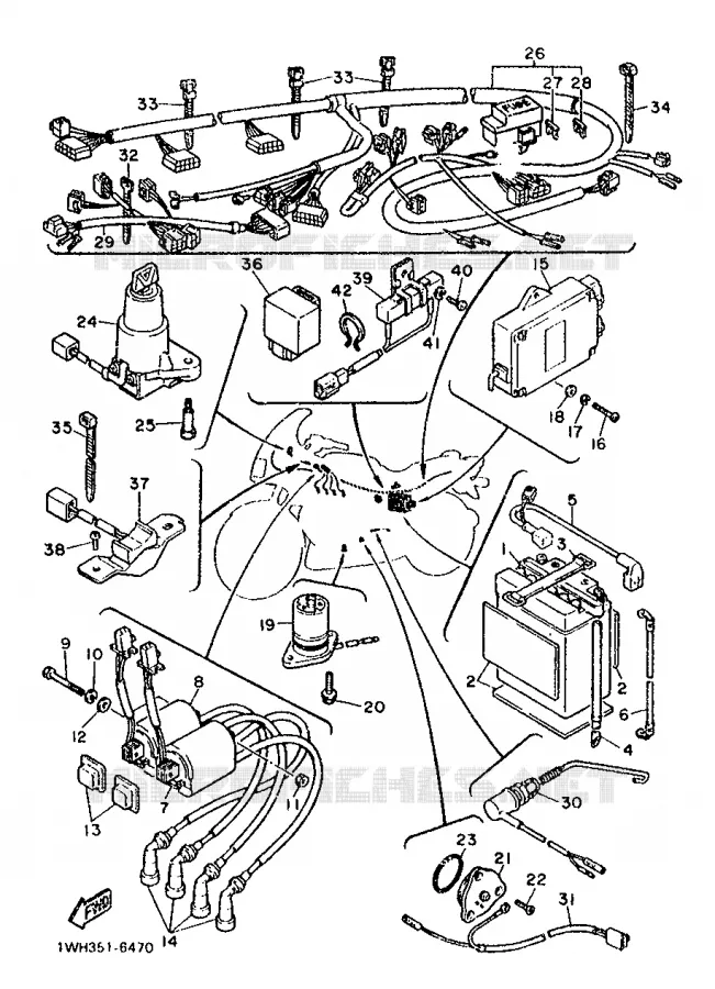 PARTIE ELECTRIQUE 2 Yamaha MOTO 1200 1987 FJ  FJ1200
