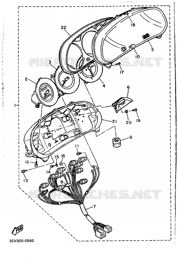 ALTERNATIVE COMPTEUR - AUSTRALIE Yamaha MOTO 1200 1990 FJ  FJ1200