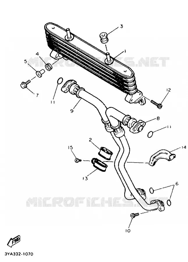 RADIATEUR D'HUILE / ECHANGEUR Yamaha MOTO 1200 1991 FJ  FJ1200