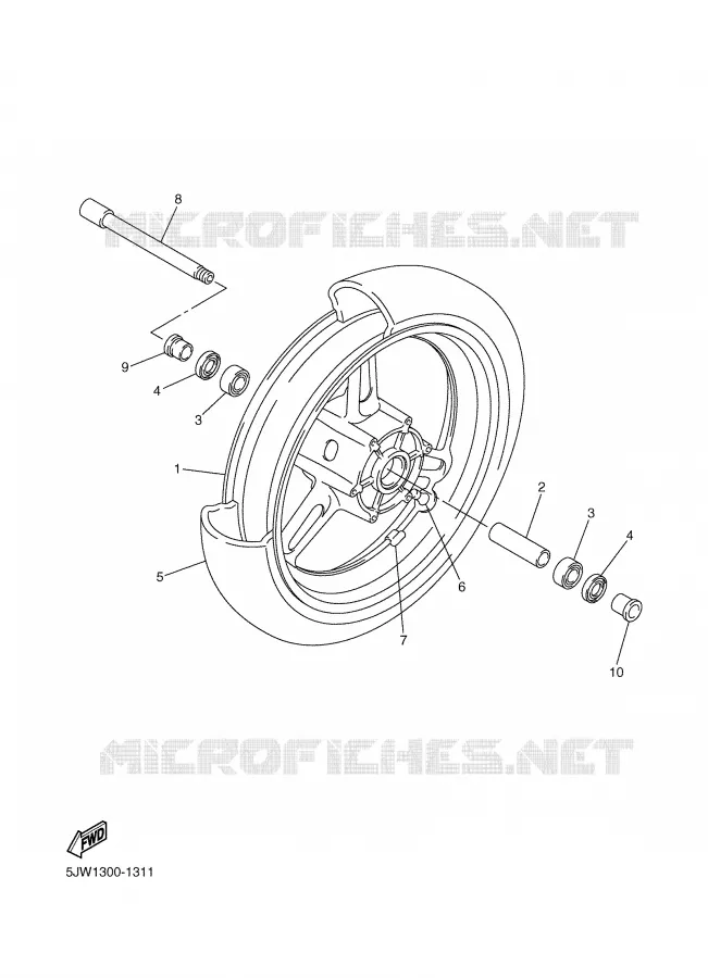 ROUE AVANT Yamaha MOTO 1300 2003 FJR  FJR1300