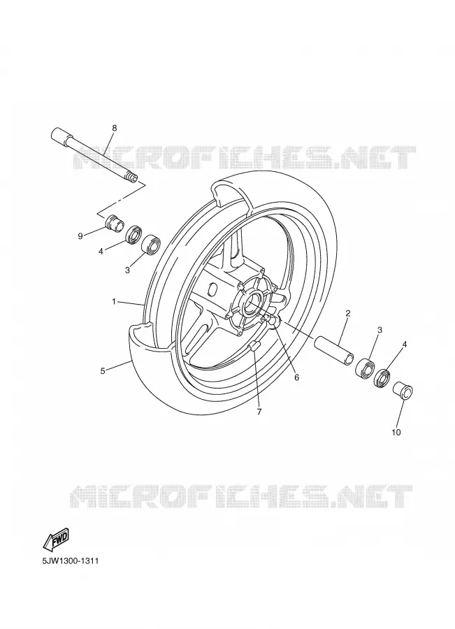 ROUE AVANT Yamaha MOTO 1300 2004 FJR  FJR1300