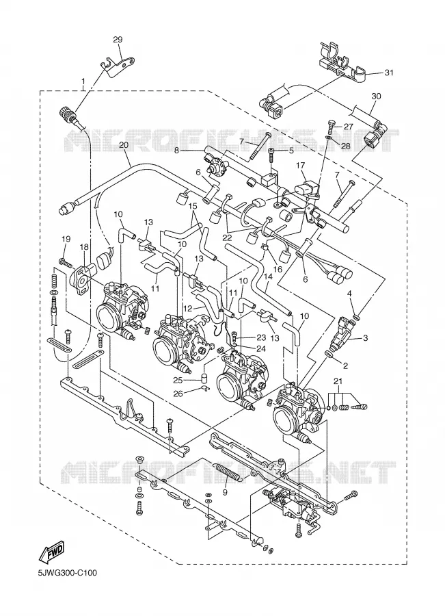 ADMISSION 2 Yamaha MOTO 1300 2005 FJR  FJR1300