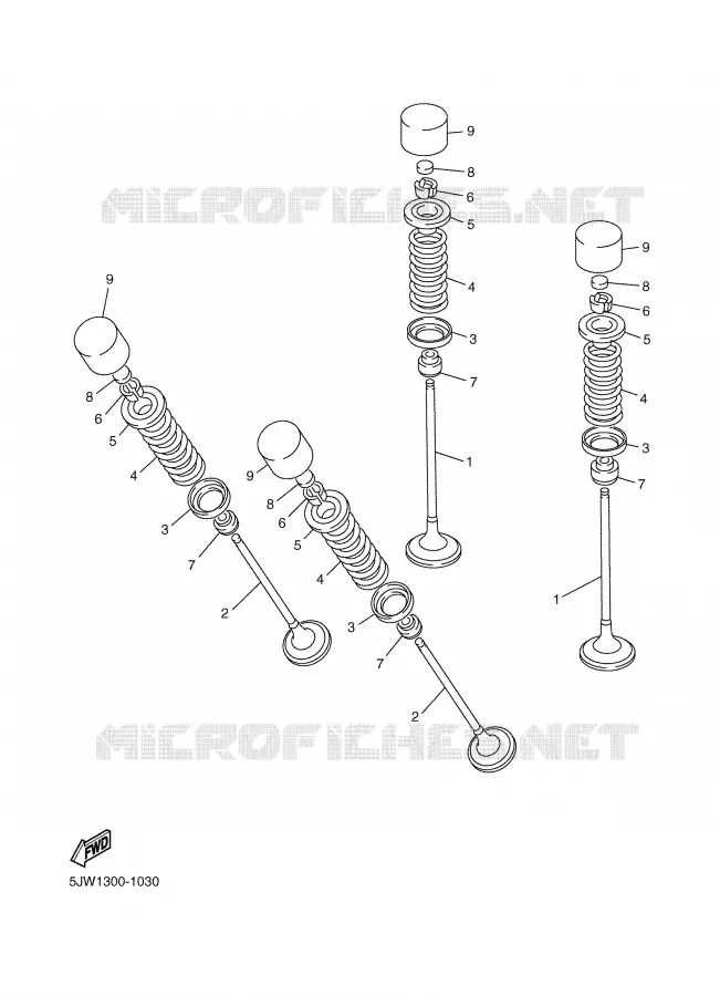 SOUPAPE Yamaha MOTO 1300 2003 FJR ABS  FJR1300A