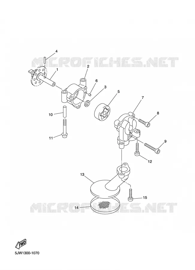 POMPE A HUILE Yamaha MOTO 1300 2005 FJR ABS  FJR1300A