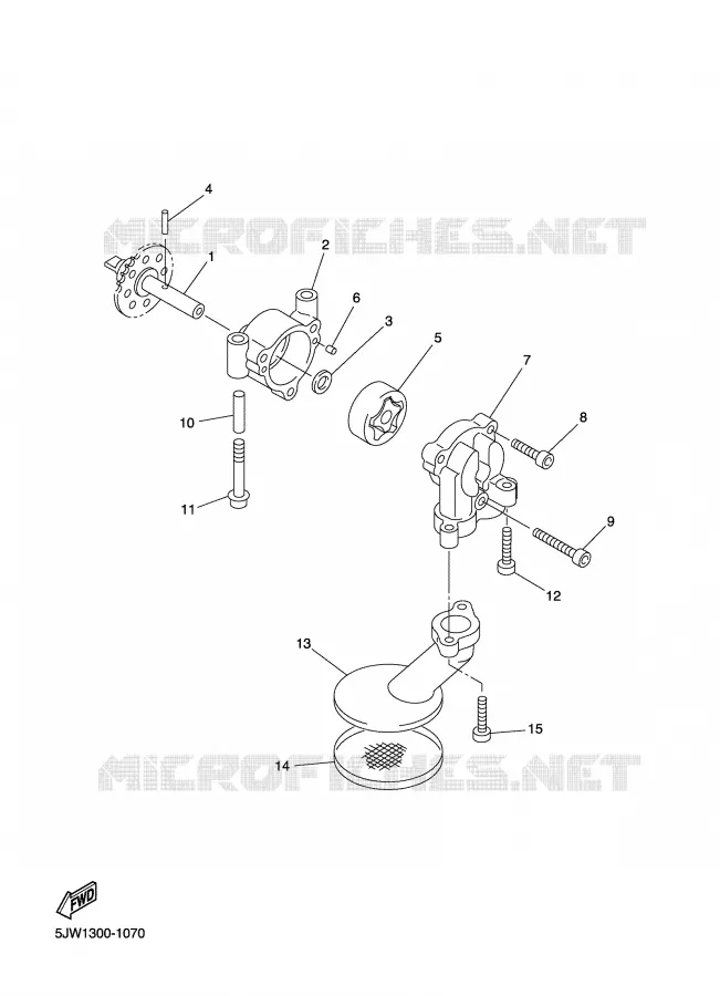 POMPE A HUILE Yamaha MOTO 1300 2005 FJR ABS  FJR1300A