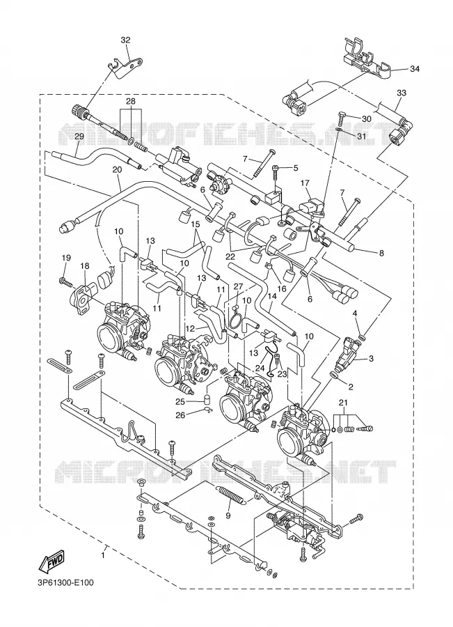 ADMISSION 2 Yamaha MOTO 1300 2006 FJR ABS  FJR1300A