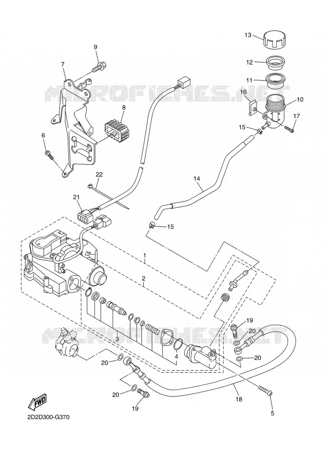 MAITRE CYLINDRE D'EMBRAYAGE Yamaha MOTO 1300 2008 FJR AS ABS  FJR1300AS