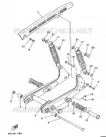 BRAS OSCILLANT / AMORTISSEUR pour Yamaha FS1 1987