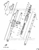 FOURCHE pour Yamaha FS1 1987