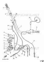 GUIDON ET CABLES pour Yamaha FS1 1987