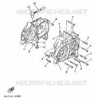 CARTER MOTEUR pour Yamaha FS1 1987