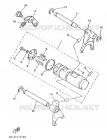BARILLET DE SELECTION / FOURCHETTES pour Yamaha FS1 1988