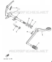 AXE DE SELECTEUR / PEDALE pour Yamaha FS1 1988
