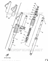 FOURCHE pour Yamaha FS1 1988