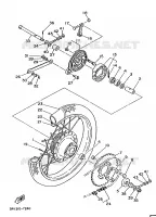 ROUE ARRIERE pour Yamaha FS1 1988