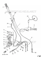 GUIDON ET CABLES pour Yamaha FS1 1988