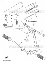 SUPPORT / REPOSE PIEDS pour Yamaha FS1 1988