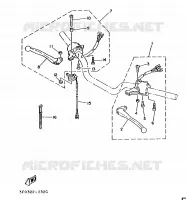 COMMODO / LEVIER pour Yamaha FS1 1988