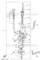 CARBURATEUR pour Yamaha FS1 1988
