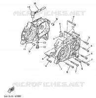 CARTER MOTEUR pour Yamaha FS1 1988