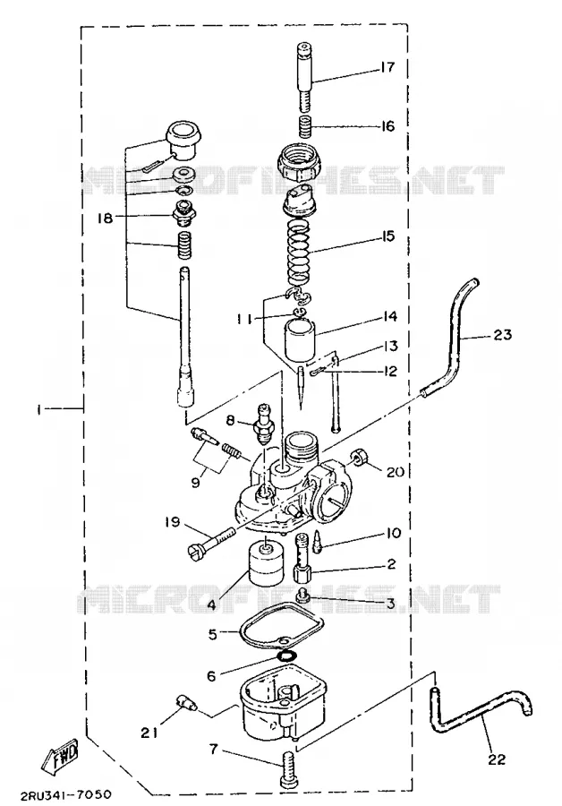 CARBURATEUR Yamaha MOTO 50 1988 FS1  FS1
