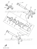 BARILLET DE SELECTION / FOURCHETTES pour Yamaha FS1 1989