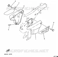 CACHE LATERAL   RESERVOIR D'HUILE pour Yamaha FS1 1989