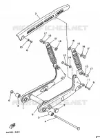 BRAS OSCILLANT / AMORTISSEUR pour Yamaha FS1 1989