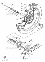 ROUE AVANT pour Yamaha FS1 1989