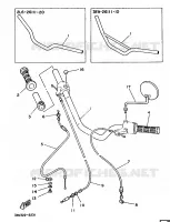 GUIDON ET CABLES pour Yamaha FS1 1989