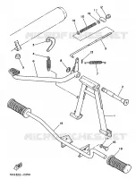 SUPPORT / REPOSE PIEDS pour Yamaha FS1 1989
