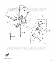 COMMODO / LEVIER pour Yamaha FS1 1989