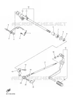 AXE DE SELECTEUR / PEDALE pour Yamaha FZ1 ABS 2008