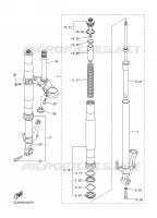 FOURCHE pour Yamaha FZ1 ABS 2008