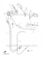 GUIDON ET CABLES pour Yamaha FZ1 ABS 2008