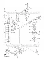 MAITRE CYLINDRE DE FREIN ARRIERE pour Yamaha FZ1 ABS 2008