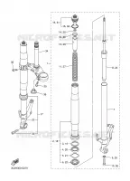 FOURCHE pour Yamaha FZ1 ABS 2008