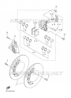 ETRIER DE FREIN AVANT pour Yamaha FZ1 ABS 2008