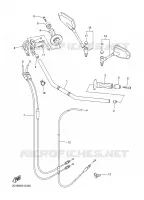 GUIDON ET CABLES pour Yamaha FZ1 ABS 2008