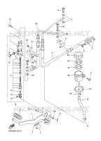 MAITRE CYLINDRE DE FREIN ARRIERE pour Yamaha FZ1 ABS 2008