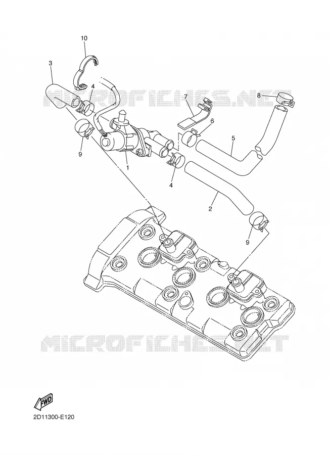 SYSTÈME D'ADMISSION D'AIR AIS Yamaha MOTO 1000 2006 FAZER  FZ1-S