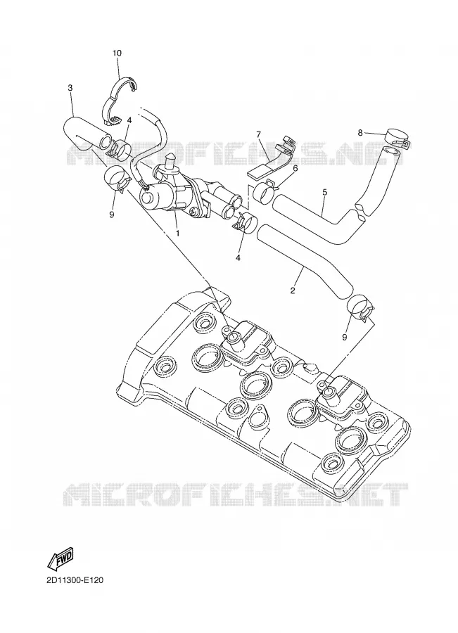 SYSTÈME D'ADMISSION D'AIR AIS Yamaha MOTO 1000 2006 FAZER  FZ1-S