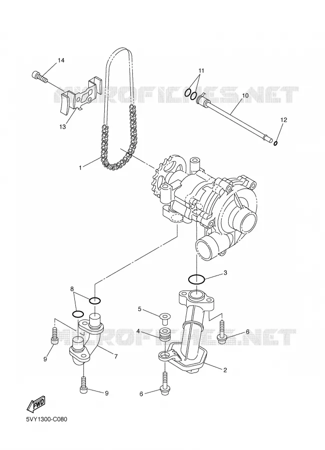 POMPE A HUILE Yamaha MOTO 1000 2006 FAZER  FZ1-S